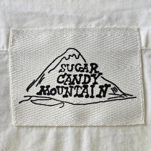 Sugar Candy Mountain Lupine Cotton Blend V-Neck White Top Womens Size XS Small - Picture 9 of 10